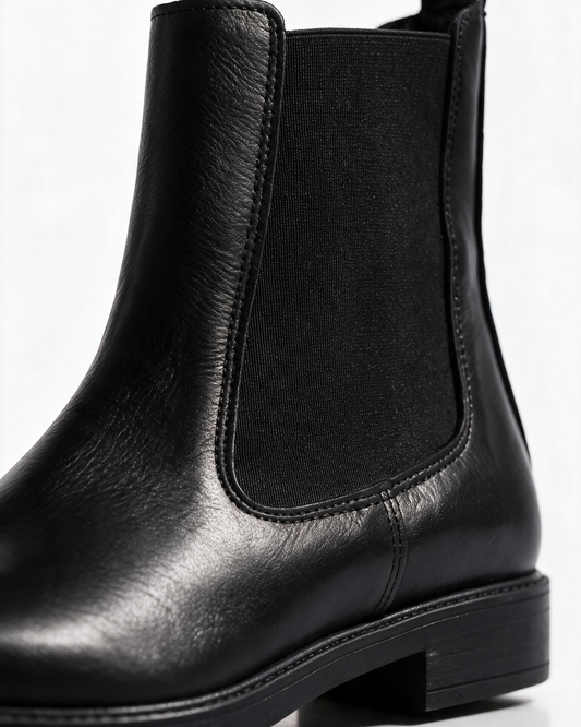 Stivaletti Beatles Donna in Pelle - Nero - Arconero
