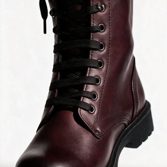 Stivaletti Donna in Pelle - Bordeaux - Arconero