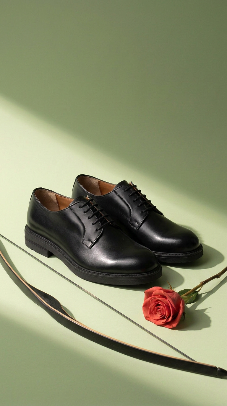 Stringate Derby in Pelle - Nero - Arconero