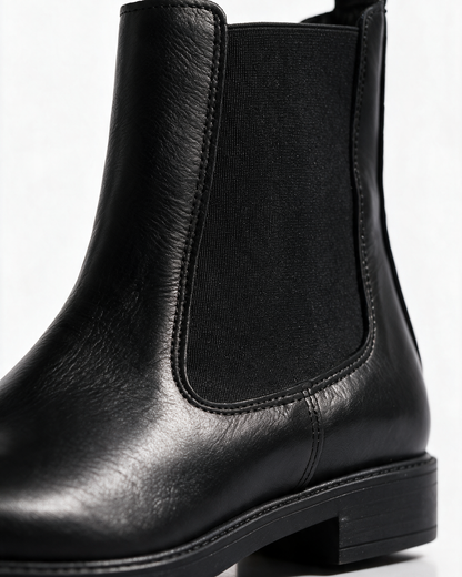 Stivaletti Beatles Donna in Pelle - Nero - Arconero