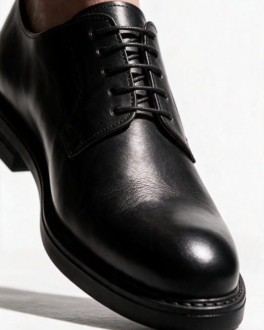 Stringate Derby in Pelle - Nero - Arconero