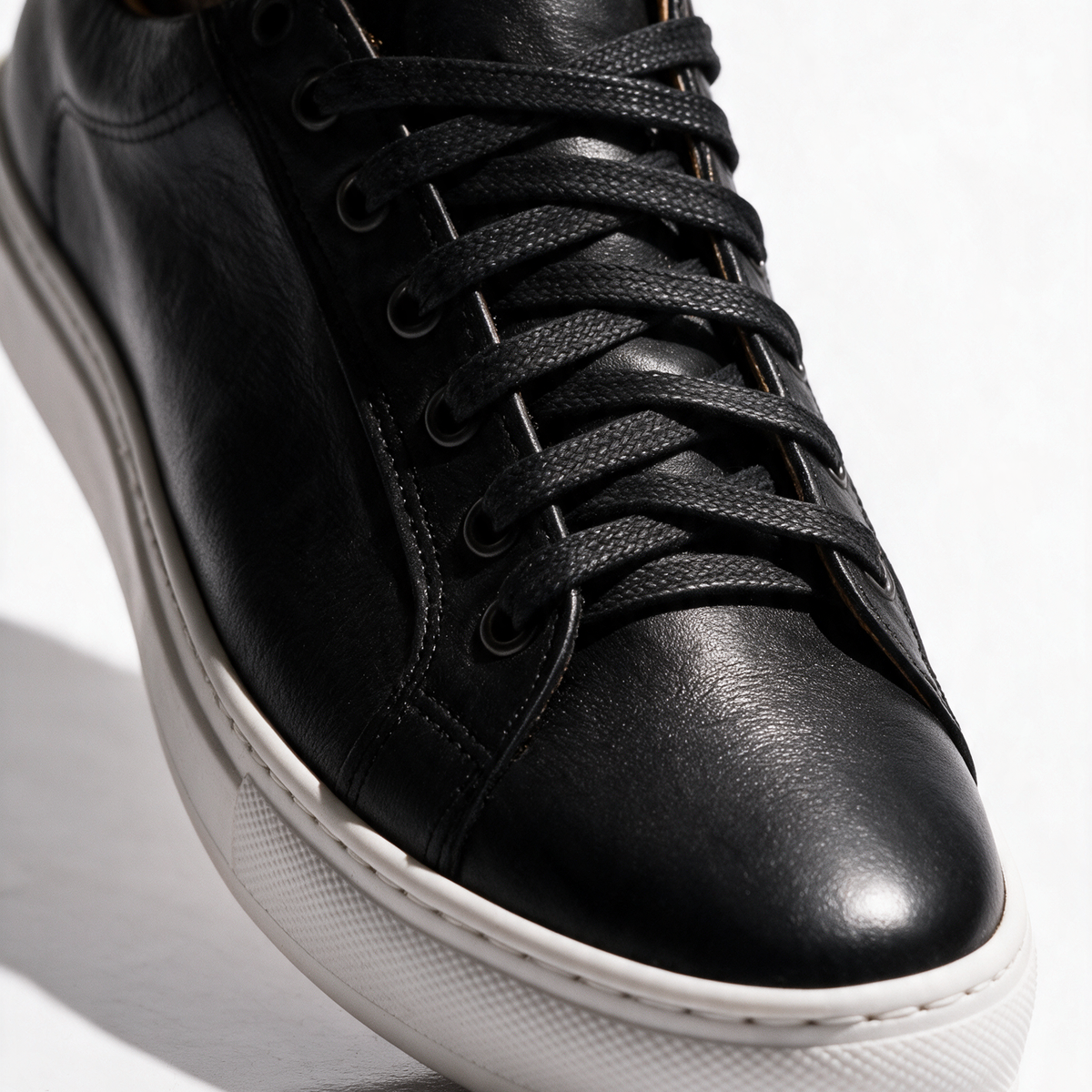 Sneakers Donna in Pelle - Nero - Arconero