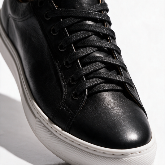 Sneakers Donna in Pelle - Nero - Arconero