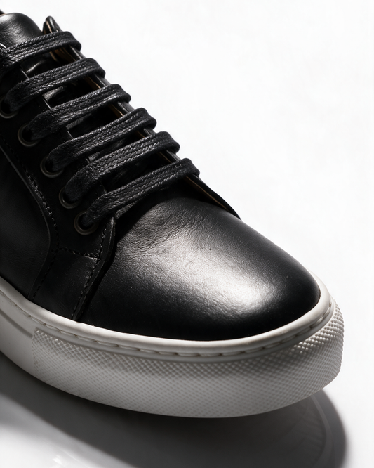 Sneakers Uomo in Pelle - Nero - Arconero