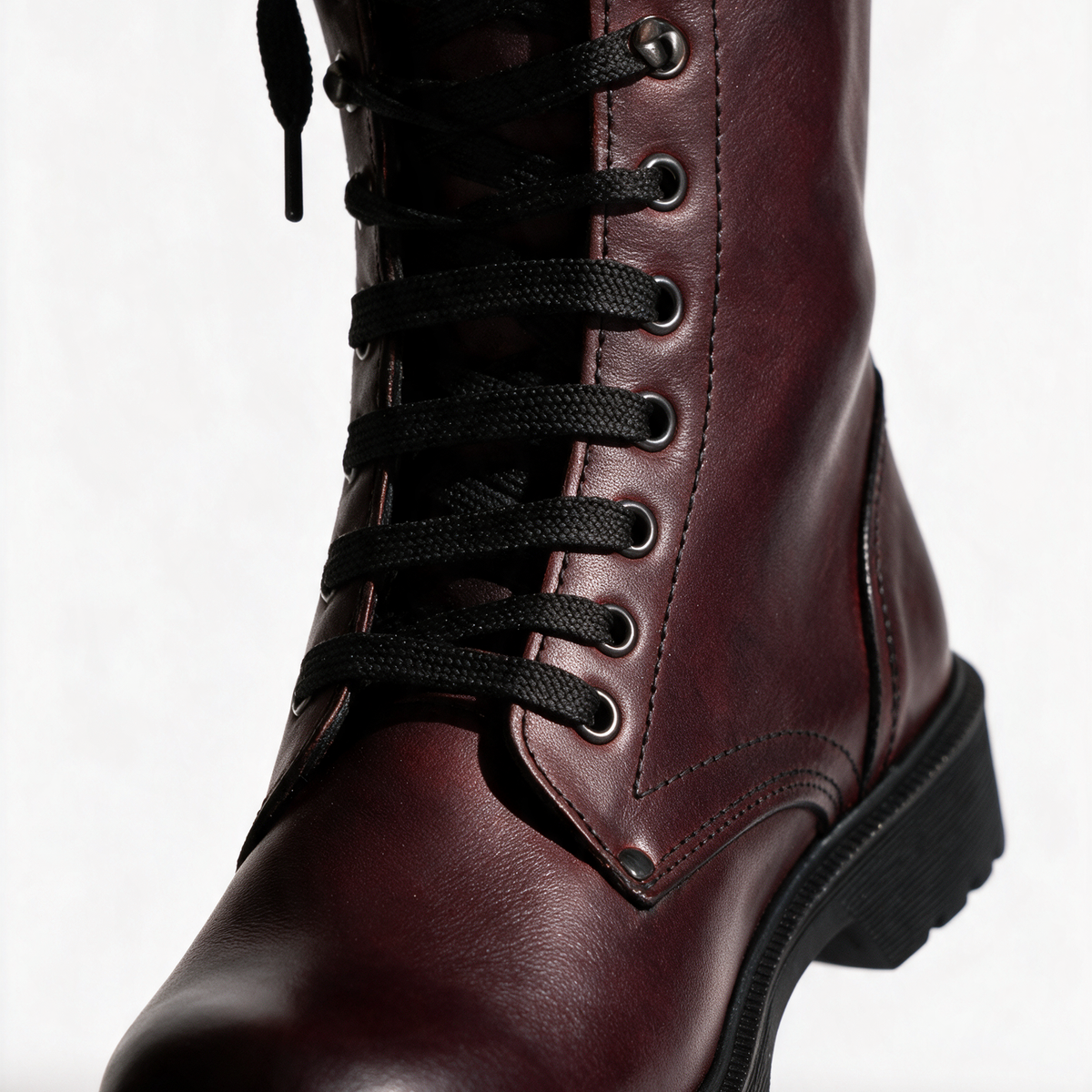 Stivaletti Donna in Pelle - Bordeaux - Arconero