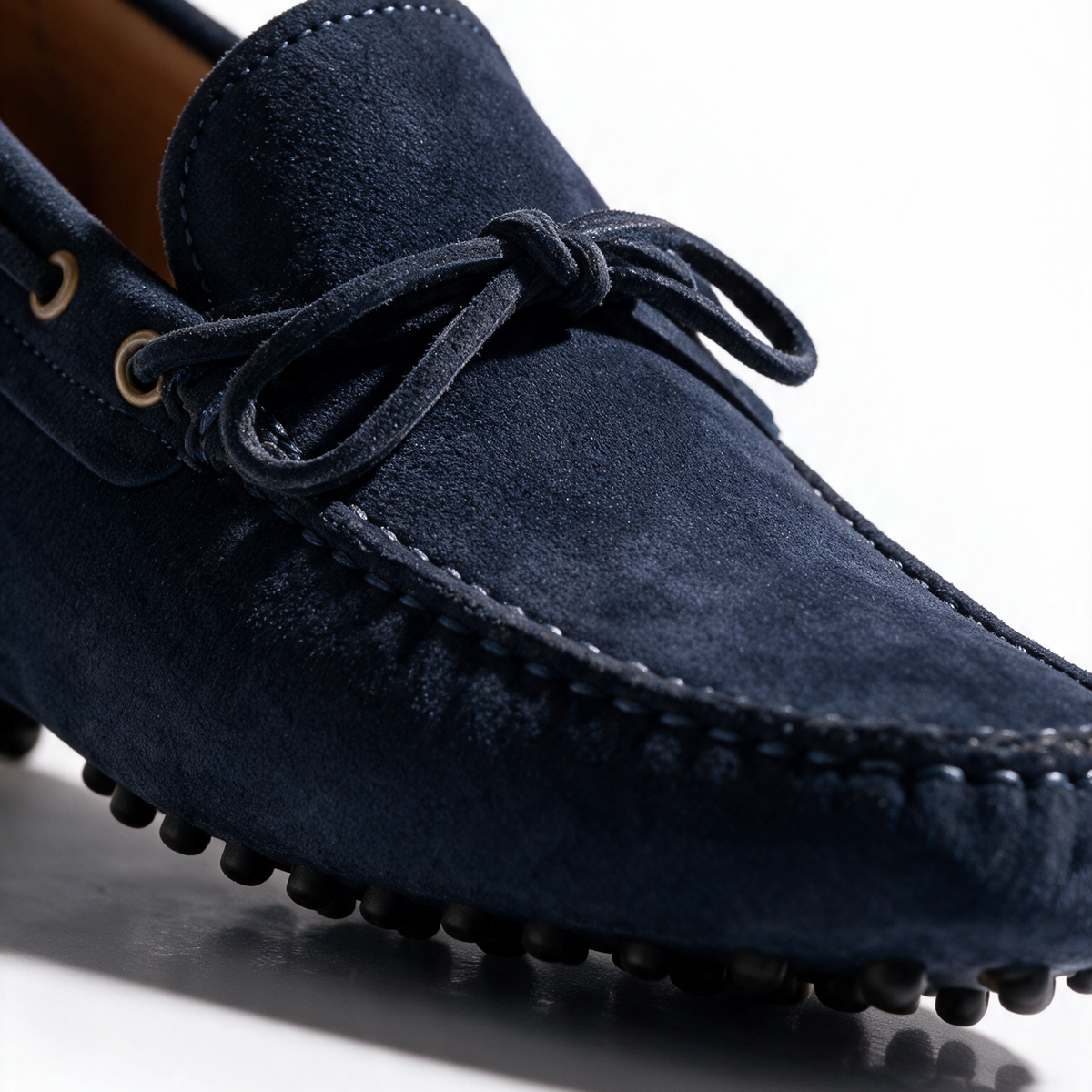 Mocassini Laccetti in Camoscio - Blu - Arconero