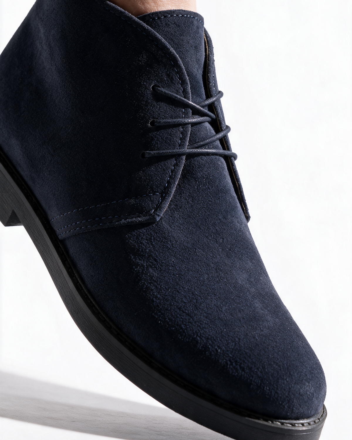 Polacchine in Pelle Scamosciata - Blu - Arconero