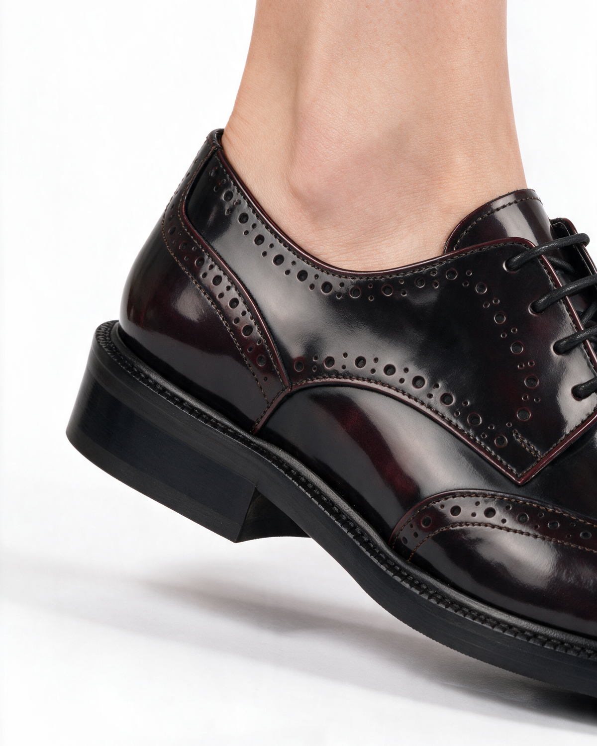 Francesina Donna in Pelle - Bordeaux - Arconero
