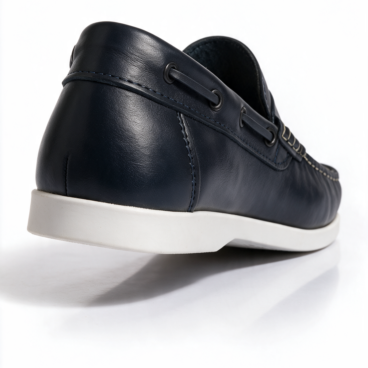 Mocassini Barca 02 con Bendina in Pelle - Blu - Arconero