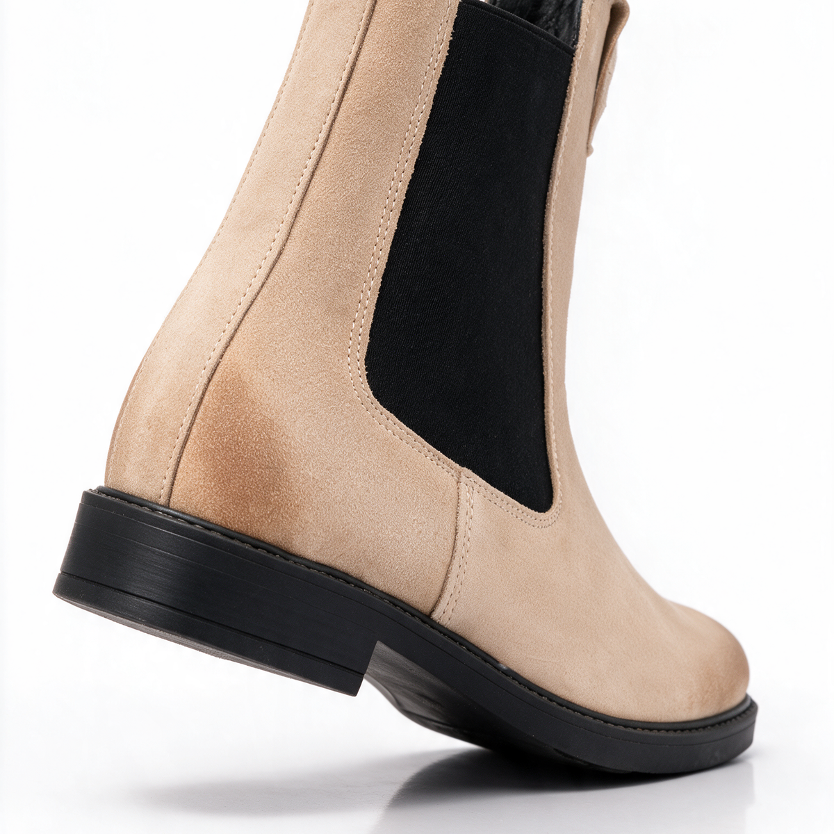 Stivaletti Beatles Donna in Camoscio - Taupe - Arconero