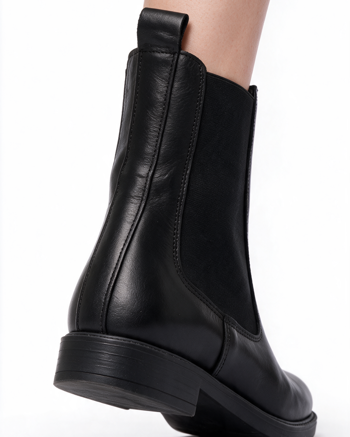 Stivaletti Beatles Donna in Pelle - Nero - Arconero