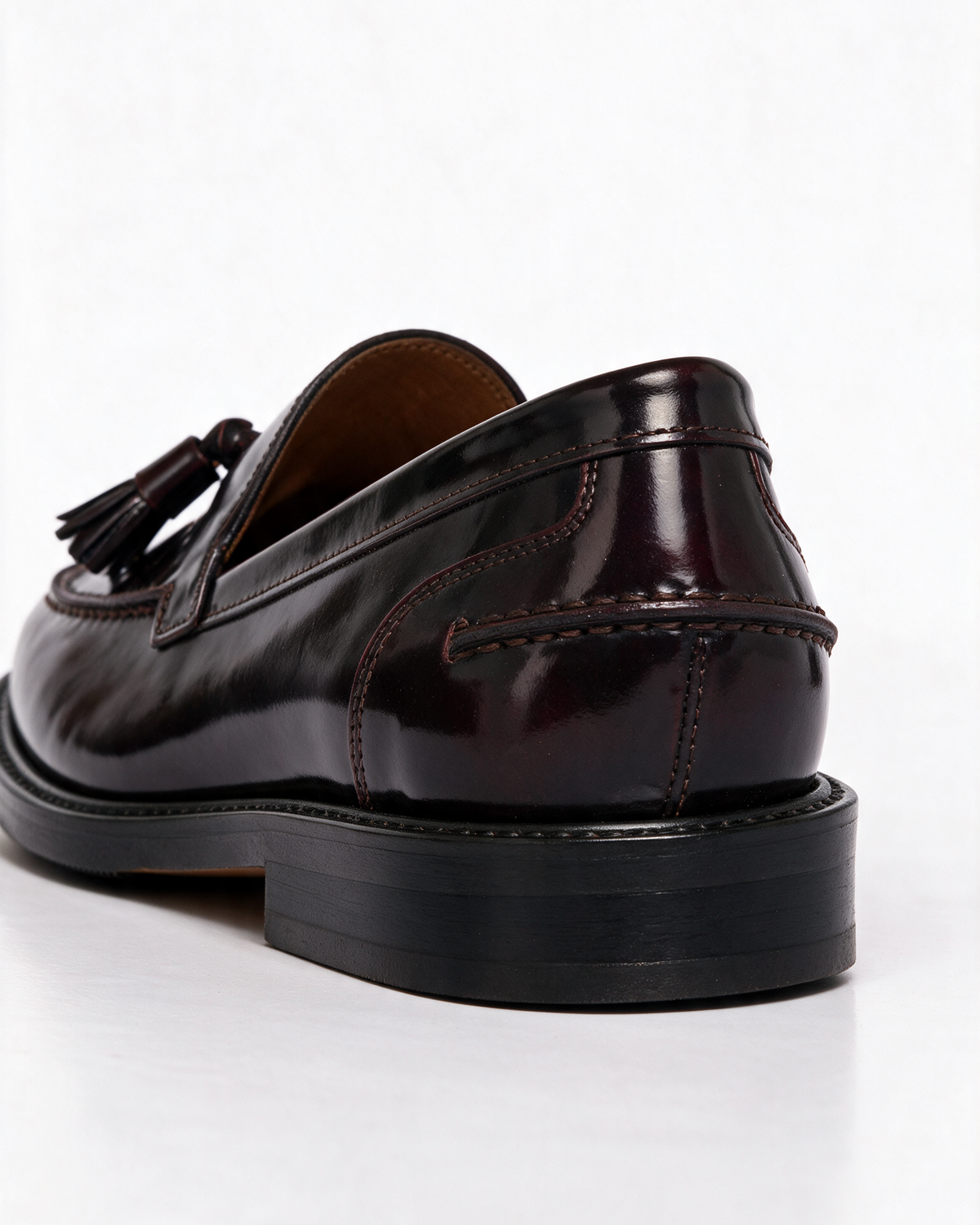 Mocassini A104PN Donna con fiocco in Pelle - Bordeaux - Arconero