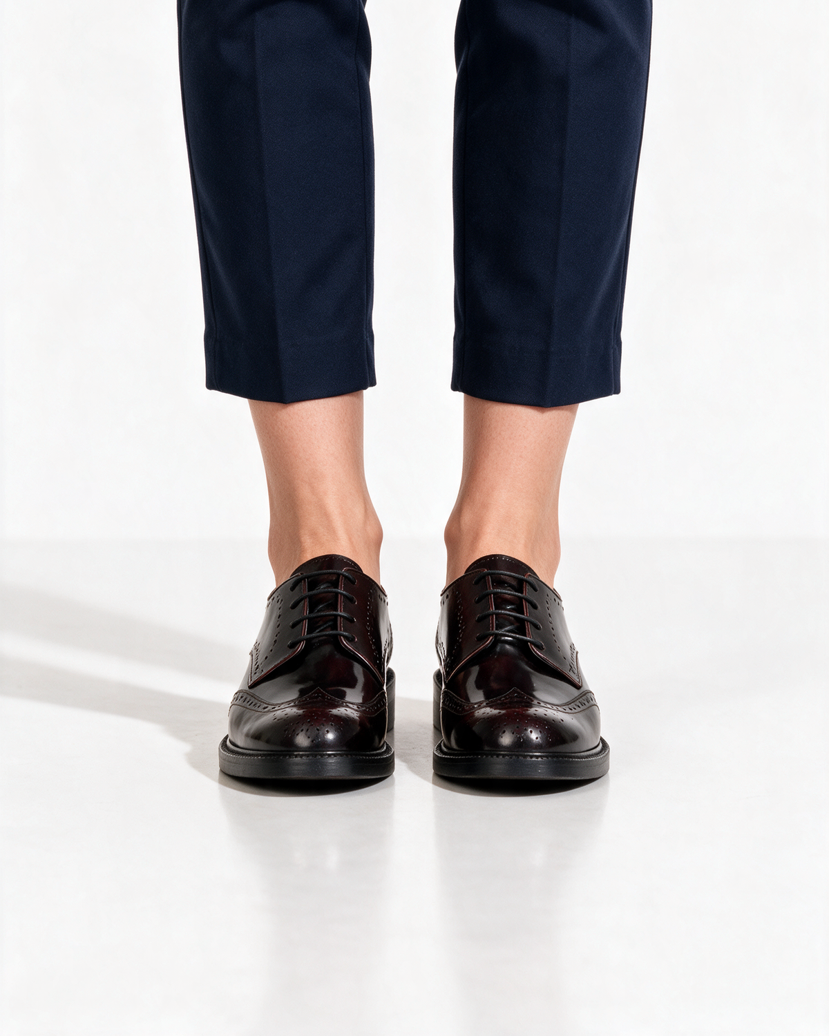 Francesina Donna in Pelle - Bordeaux - Arconero