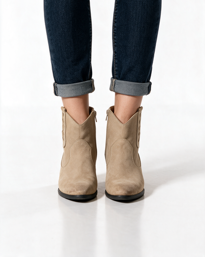 Stivaletti Donna Texani - Taupe - Arconero