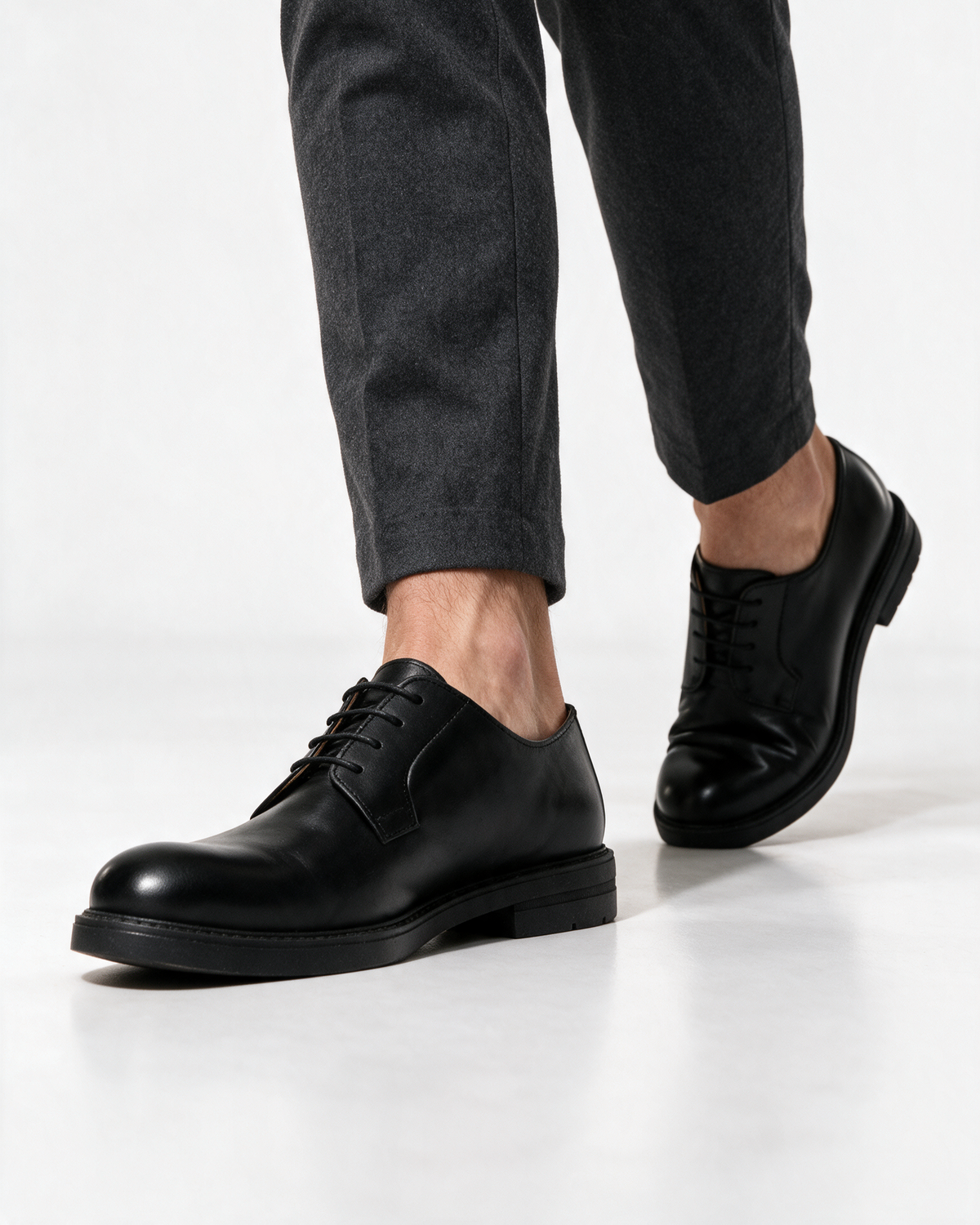 Stringate Derby in Pelle - Nero - Arconero