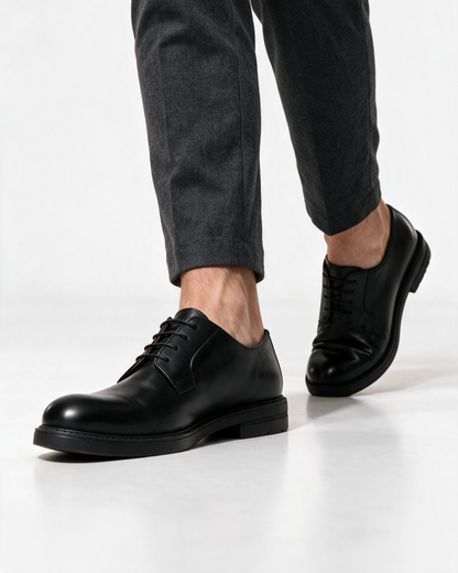 Stringate Derby in Pelle - Nero - Arconero