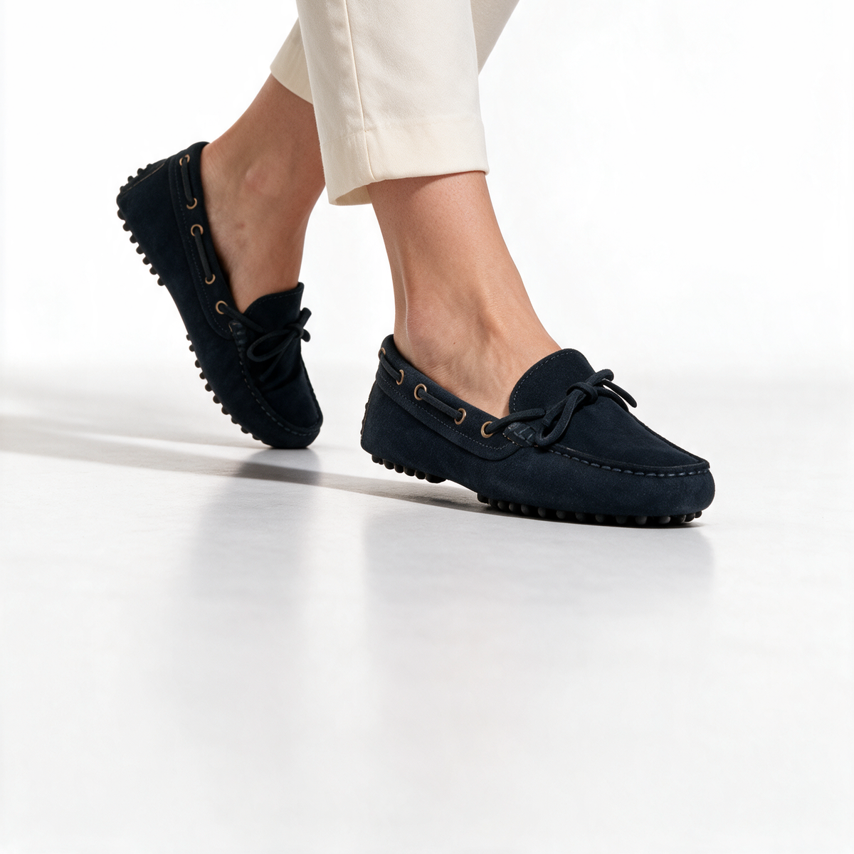 Laccetti Donna in camoscio - Blu - Arconero