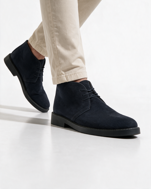 Polacchine in Pelle Scamosciata - Blu - Arconero