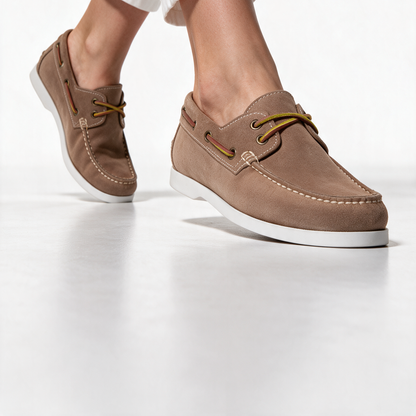Mocassini Barca Donna Camoscio - Taupe - Arconero