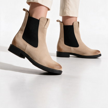 Stivaletti Beatles Donna in Camoscio - Taupe - Arconero