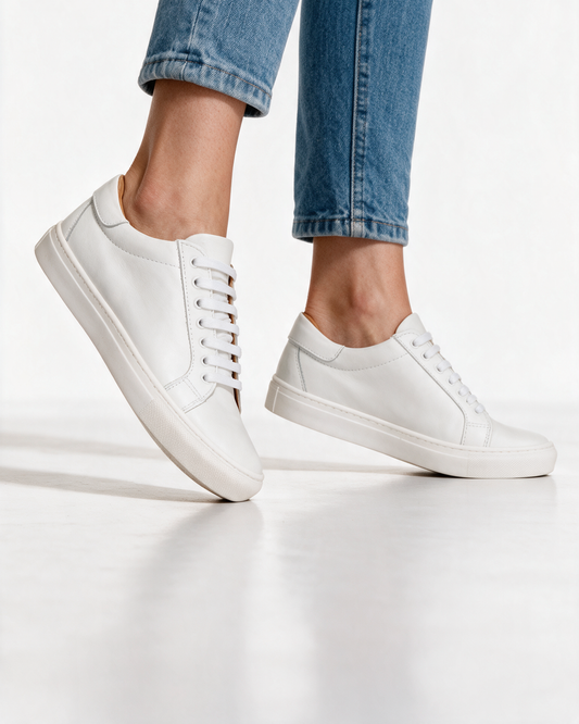 Sneakers Donna in Pelle - Bianco - Arconero
