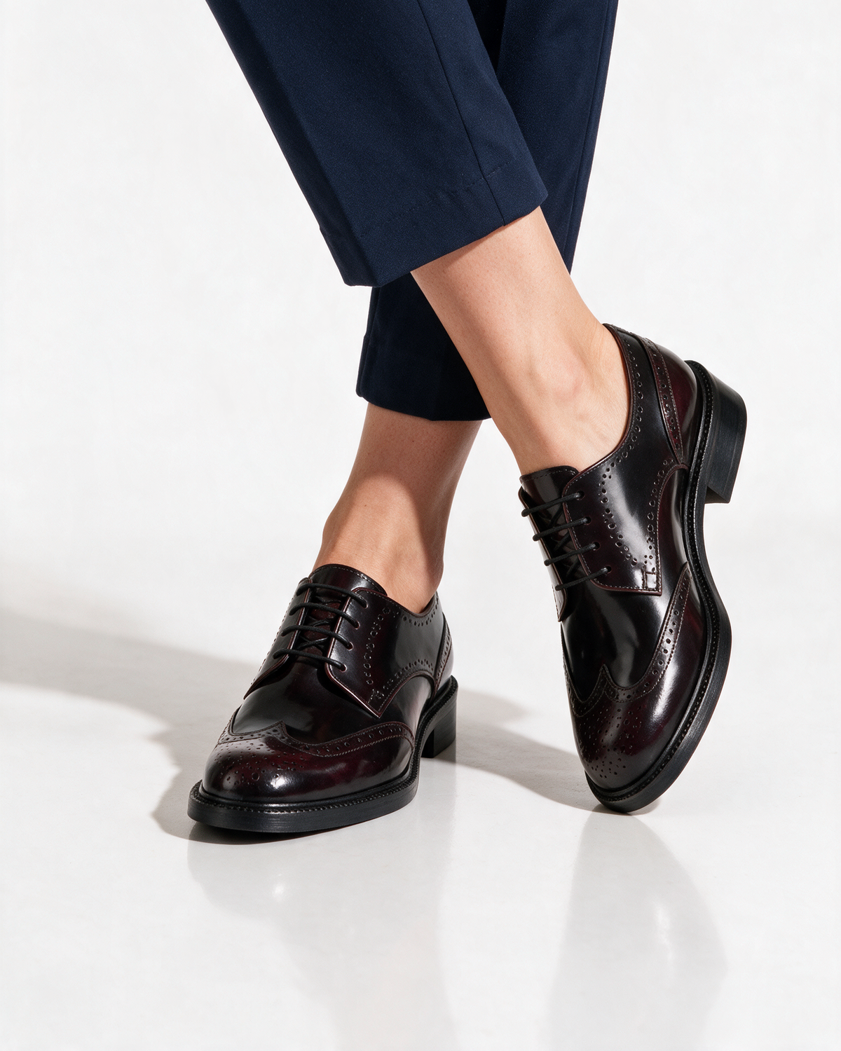 Francesina Donna in Pelle - Bordeaux - Arconero