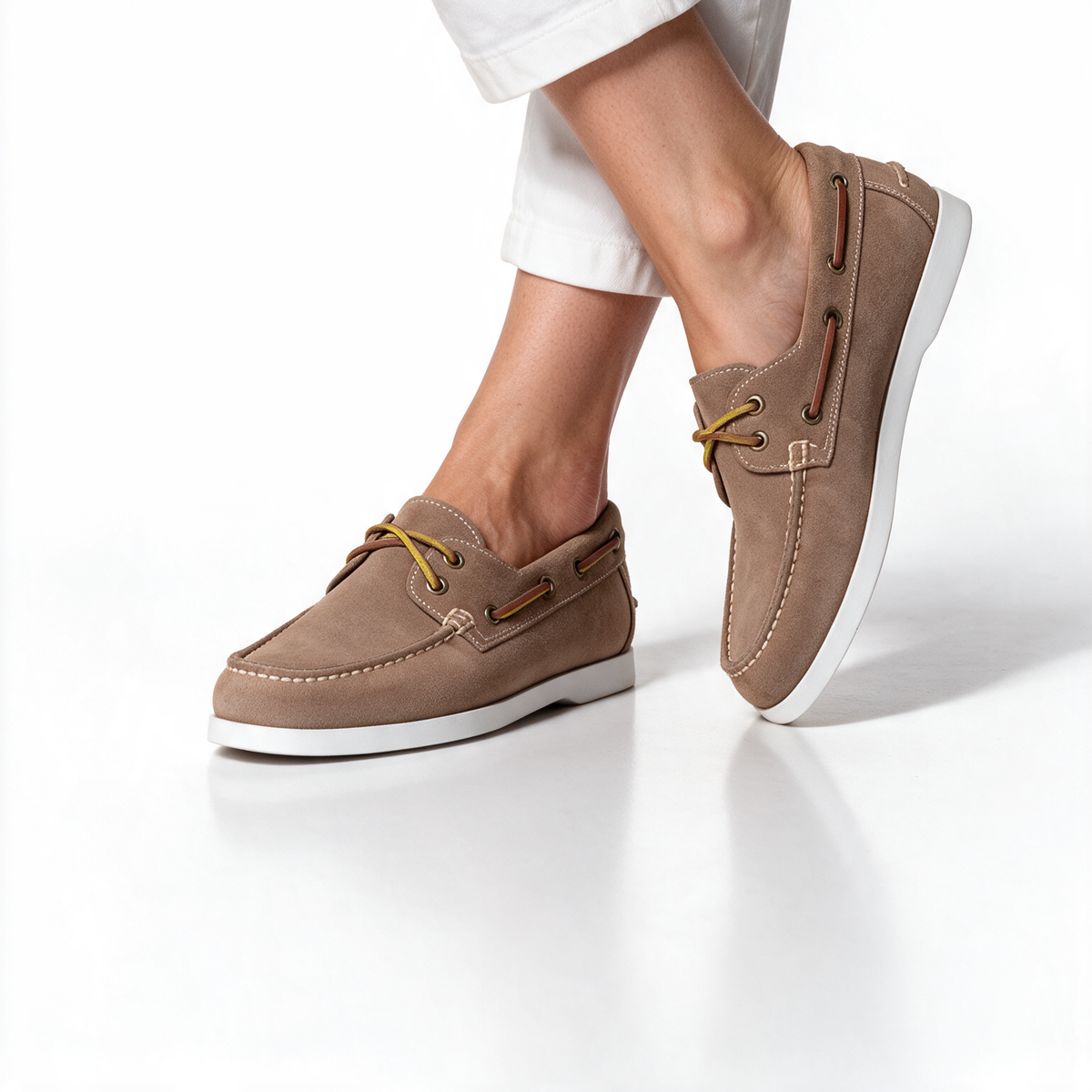 Mocassini Barca Donna Camoscio - Taupe - Arconero
