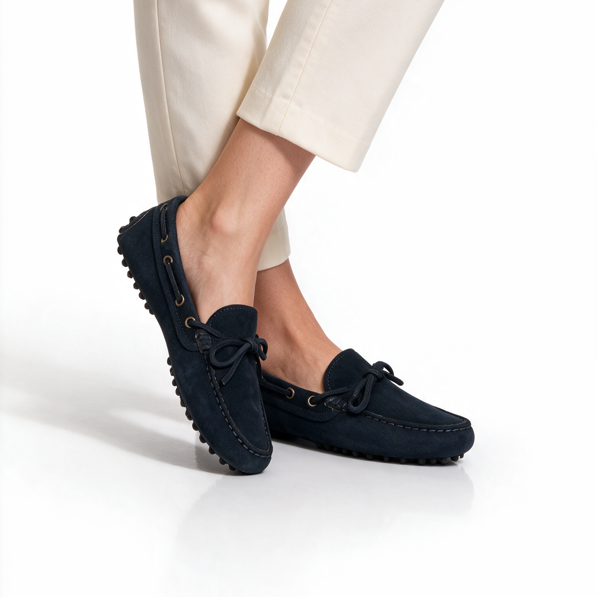Laccetti Donna in camoscio - Blu - Arconero