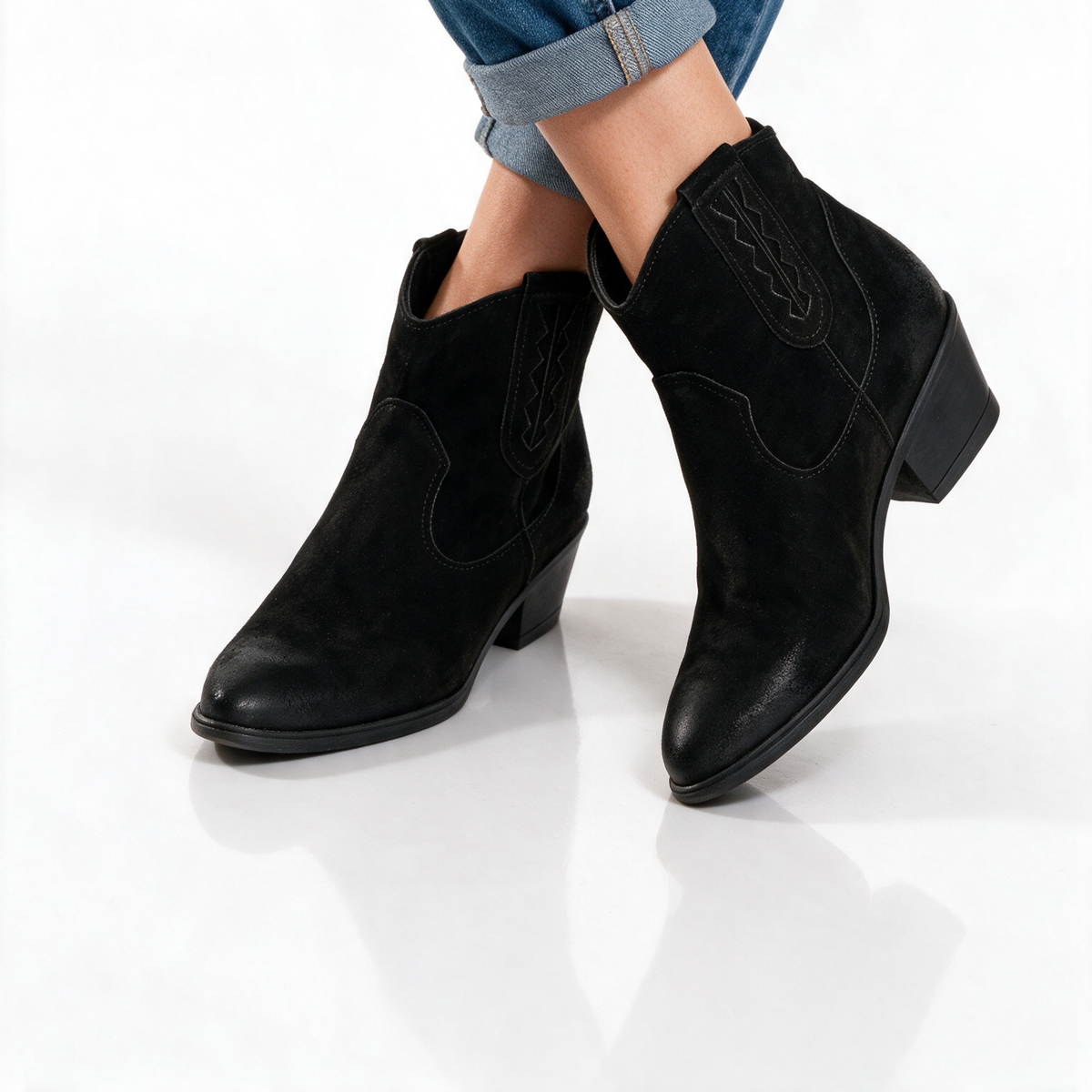 Stivaletti Donna Texani - Nero - Arconero