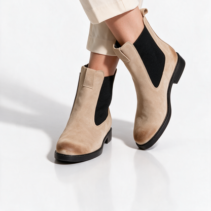 Stivaletti Beatles Donna in Camoscio - Taupe - Arconero