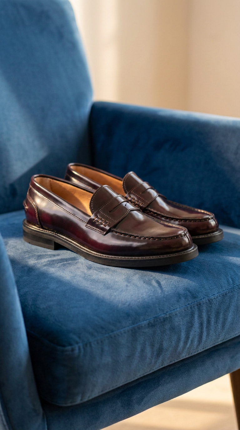 Mocassini Donna in Pelle - Bordeaux - Arconero