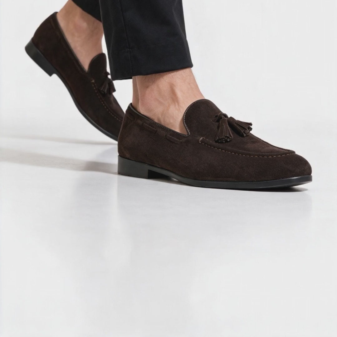 Mocassini con fiocco in Camoscio - Testa di Moro - Arconero lookbook