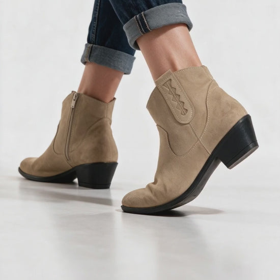 Stivaletti Donna Texani - Taupe - Arconero lookbook