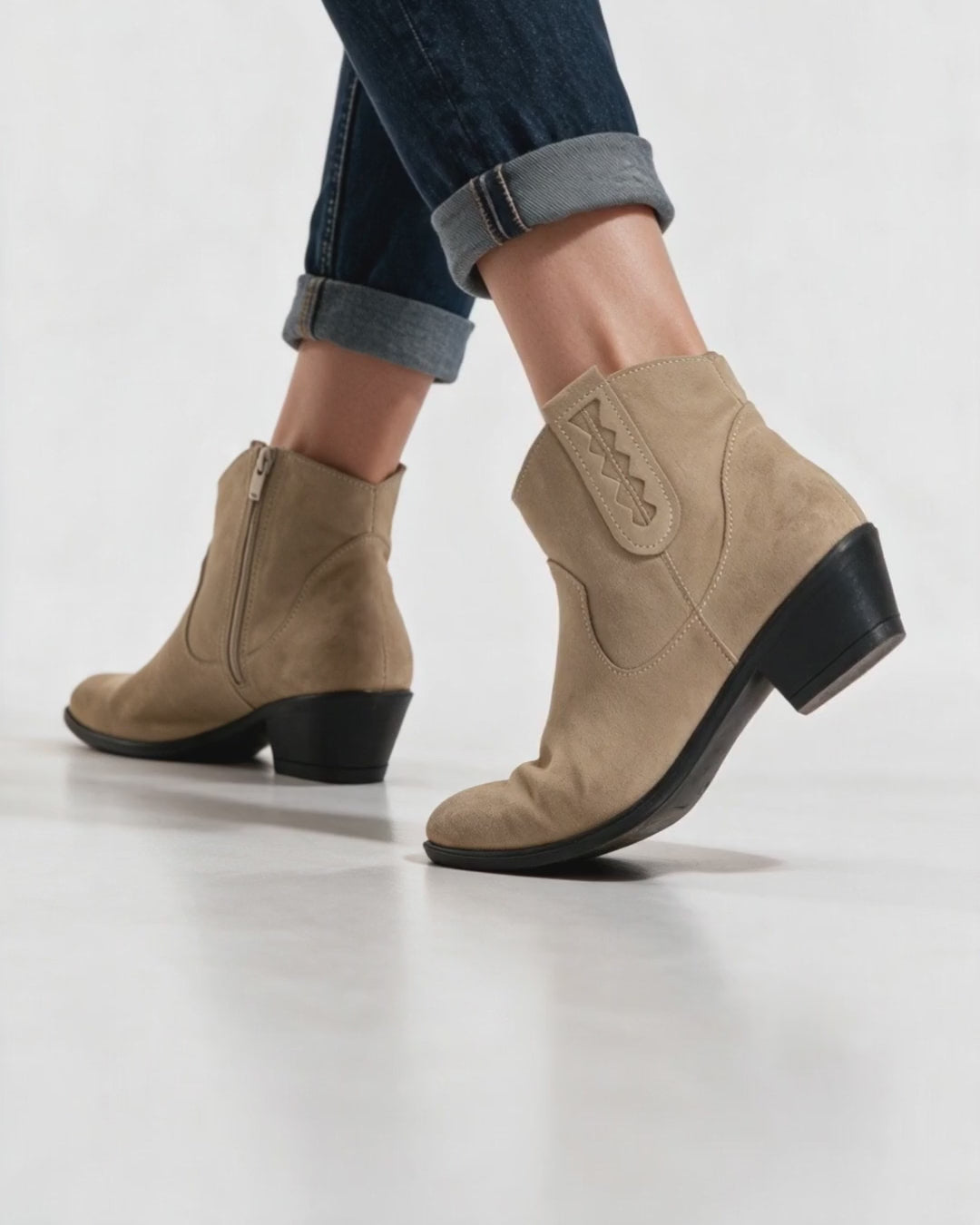 Stivaletti Donna Texani - Taupe - Arconero lookbook