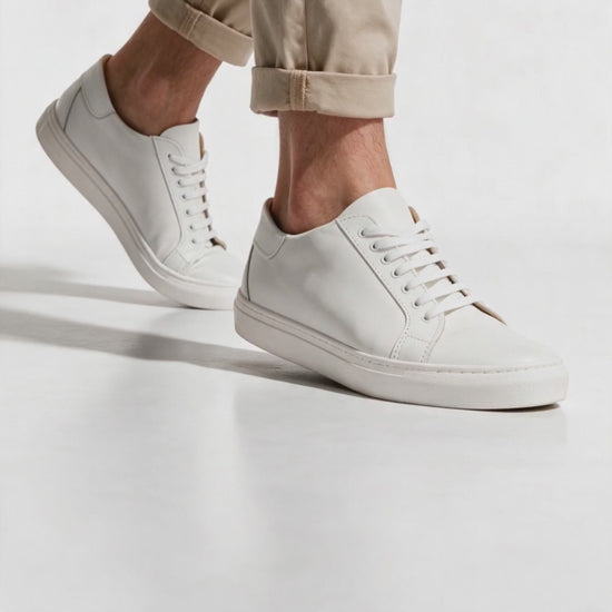 Sneakers Uomo in Pelle - Bianco - Arconero lookbook