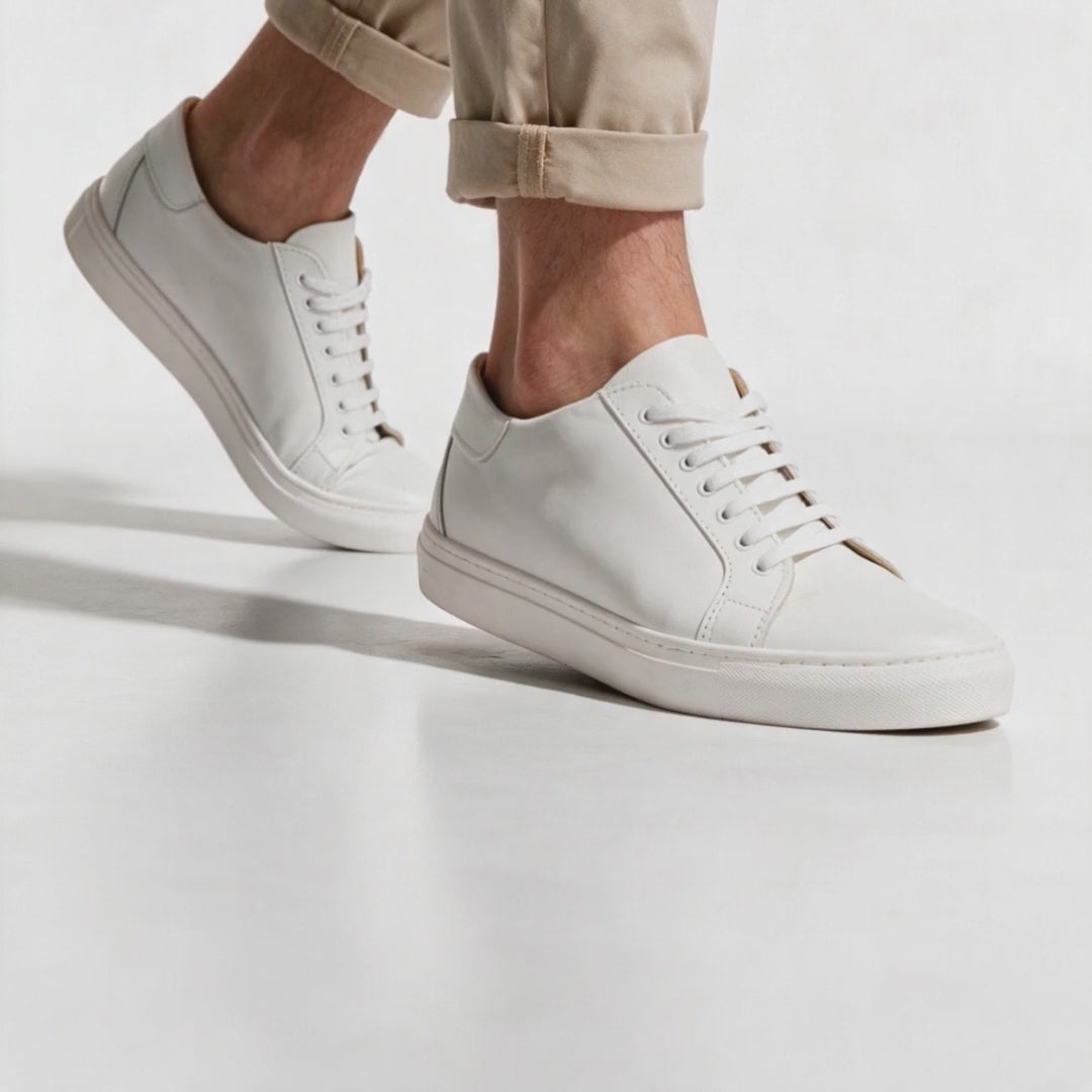 Sneakers Uomo in Pelle - Bianco - Arconero lookbook